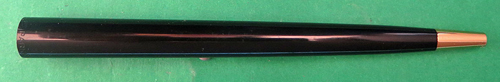 6337: PARKER SUPER 21 BLACK TAPER. Lenght is 4.86", outside diameter is 0.429" at opening, inside diameter is 0.344"